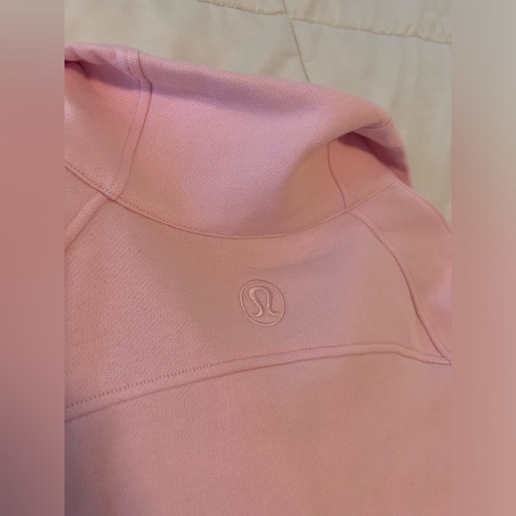 lululemon scuba half zip in meadowsweet pink M-L - Picture 4 of 6